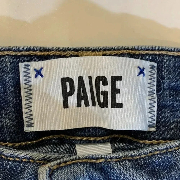 Paige Women's Jimmy Jimmy Stretch‎ Distressed Cutoff Shorts in Ares Dest Size 31 - Picture 6 of 13